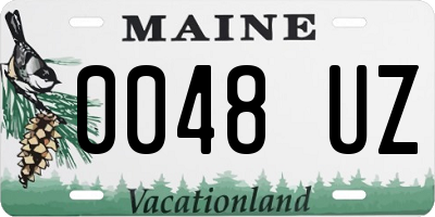 ME license plate 0048UZ