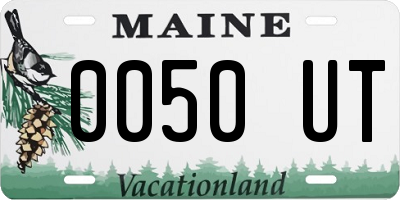 ME license plate 0050UT