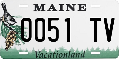 ME license plate 0051TV