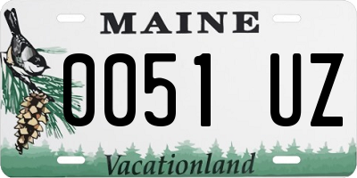 ME license plate 0051UZ