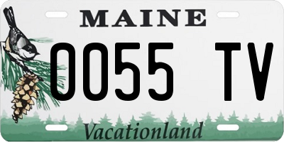 ME license plate 0055TV