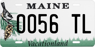 ME license plate 0056TL