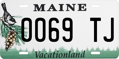 ME license plate 0069TJ
