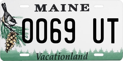 ME license plate 0069UT