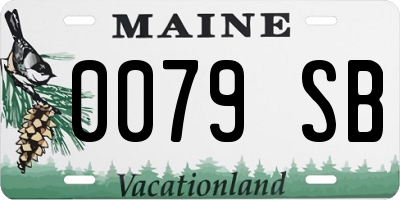 ME license plate 0079SB