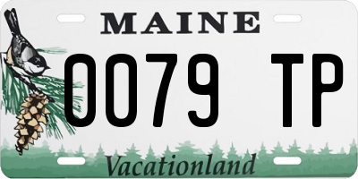 ME license plate 0079TP
