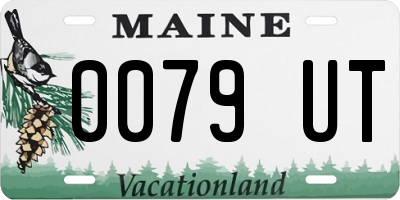 ME license plate 0079UT