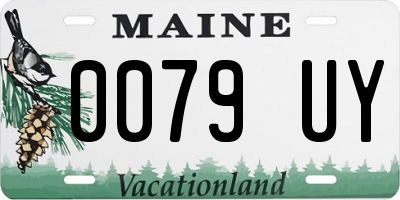 ME license plate 0079UY