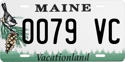 ME license plate 0079VC