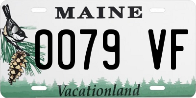 ME license plate 0079VF