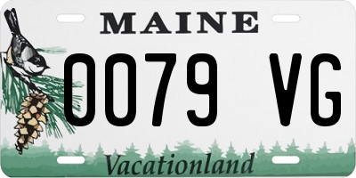 ME license plate 0079VG