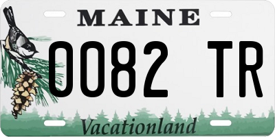 ME license plate 0082TR