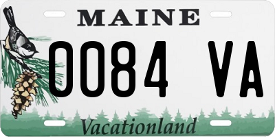 ME license plate 0084VA