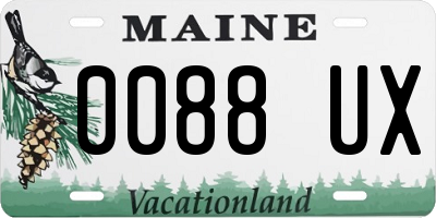 ME license plate 0088UX