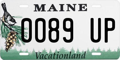 ME license plate 0089UP