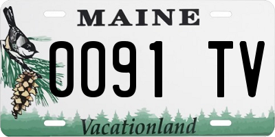 ME license plate 0091TV