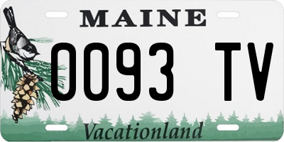 ME license plate 0093TV