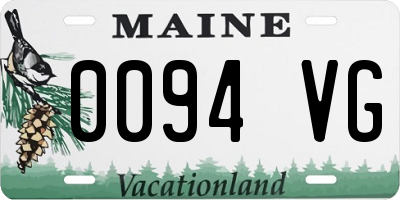 ME license plate 0094VG