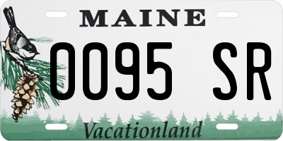 ME license plate 0095SR