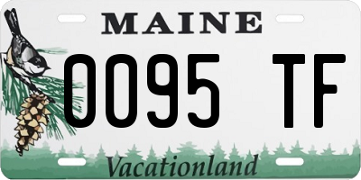 ME license plate 0095TF