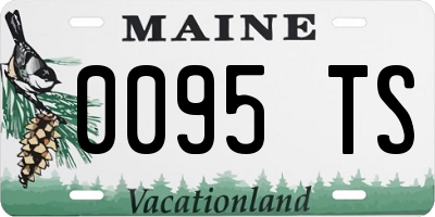 ME license plate 0095TS