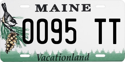 ME license plate 0095TT