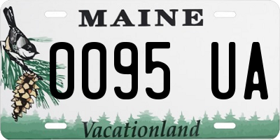 ME license plate 0095UA