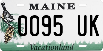 ME license plate 0095UK