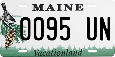 ME license plate 0095UN
