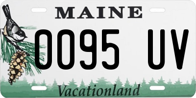 ME license plate 0095UV