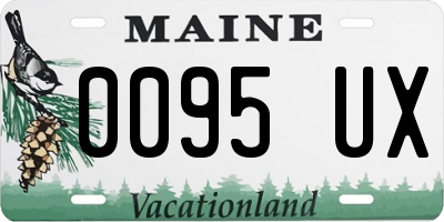 ME license plate 0095UX