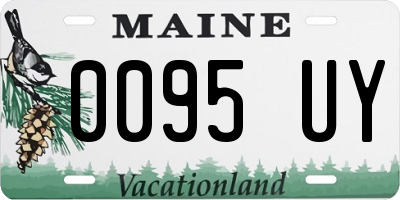 ME license plate 0095UY