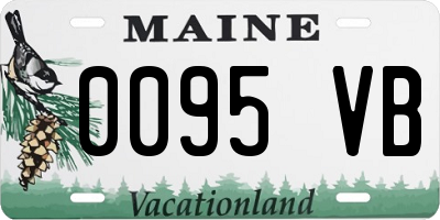 ME license plate 0095VB