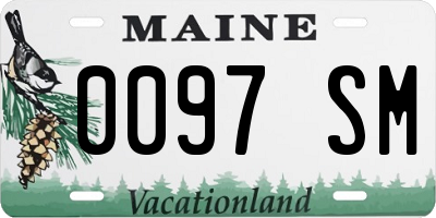 ME license plate 0097SM