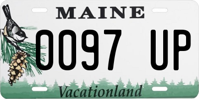 ME license plate 0097UP