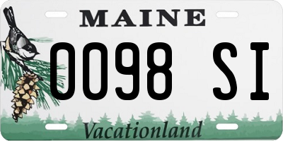 ME license plate 0098SI