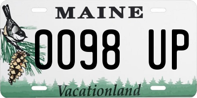 ME license plate 0098UP