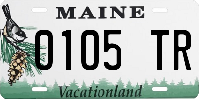 ME license plate 0105TR