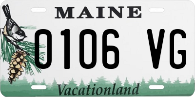 ME license plate 0106VG