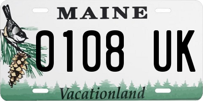 ME license plate 0108UK