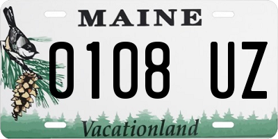 ME license plate 0108UZ