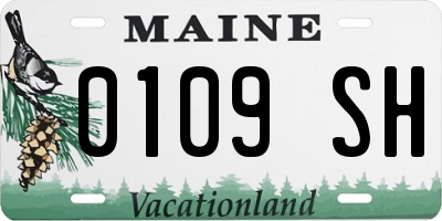 ME license plate 0109SH