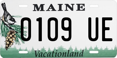 ME license plate 0109UE