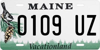 ME license plate 0109UZ