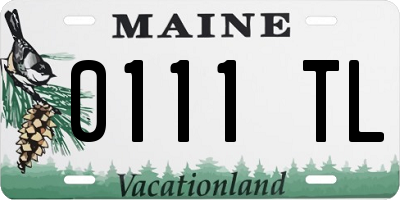 ME license plate 0111TL
