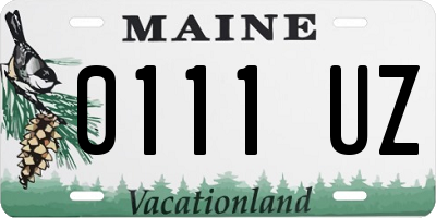 ME license plate 0111UZ