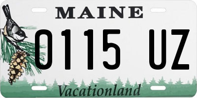 ME license plate 0115UZ