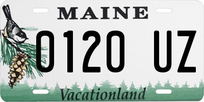 ME license plate 0120UZ