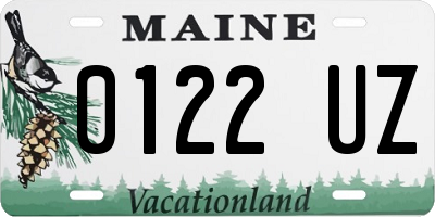 ME license plate 0122UZ