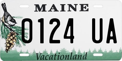 ME license plate 0124UA